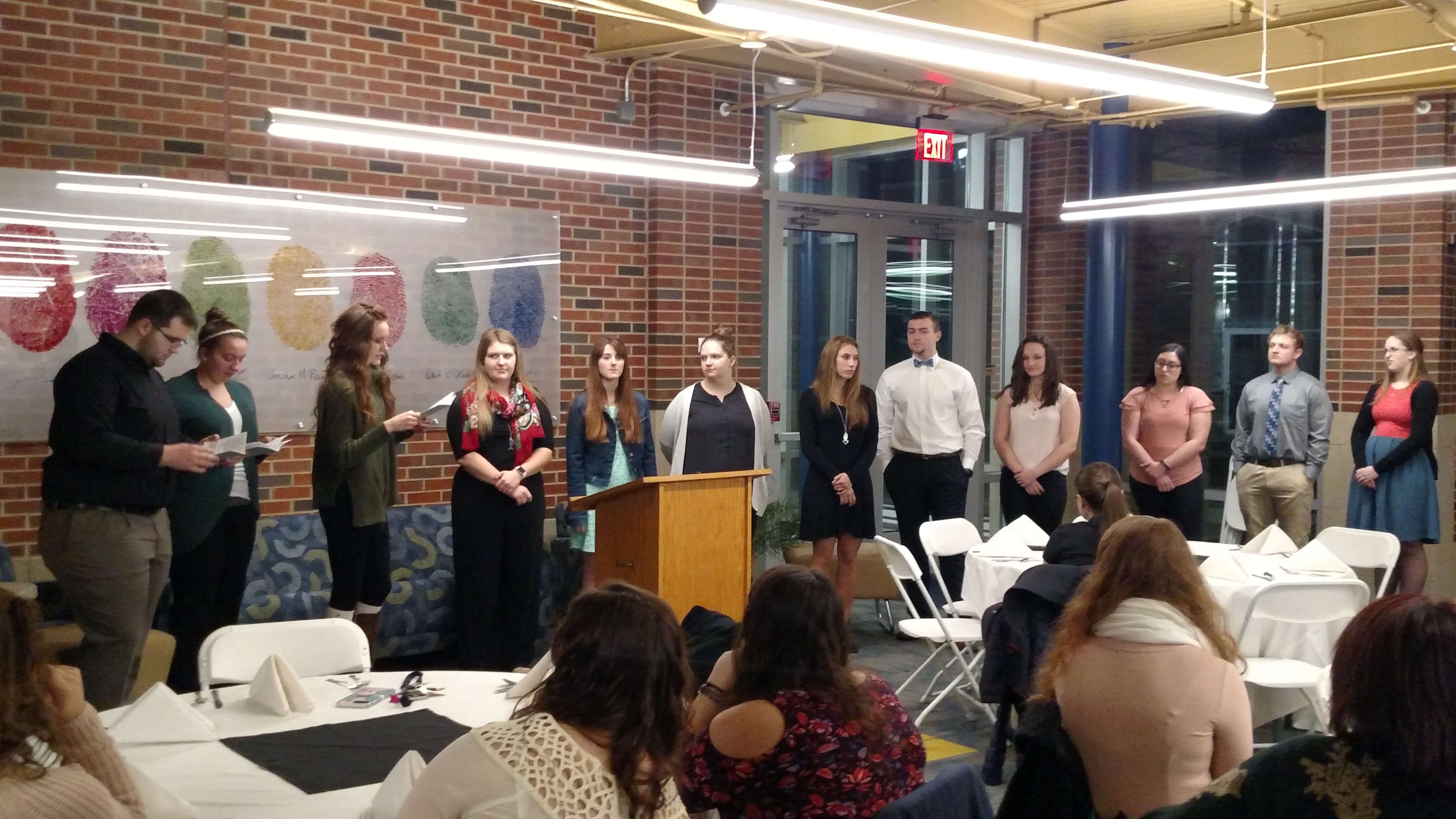 Thiel Students Are Inducted Into The Tri-Beta Honors Society